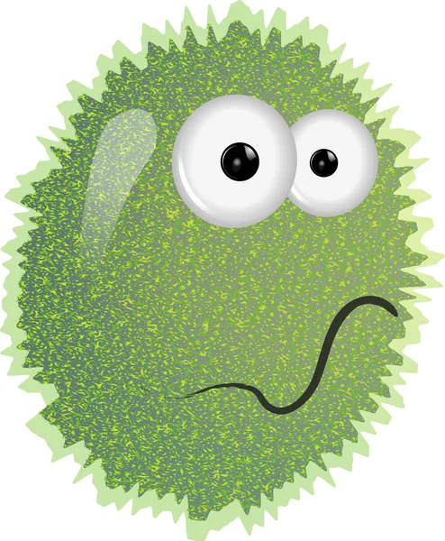 Germ character illustration on white — Stock Photo, Image