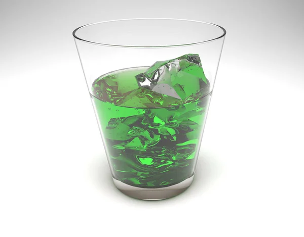 Whiskey 3D Illustration auf Weiß — Stockfoto
