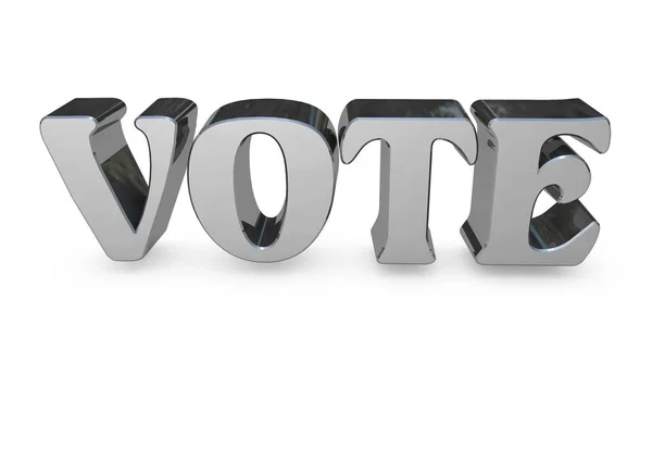 Vote 3d lettering illustration — Stock Photo, Image