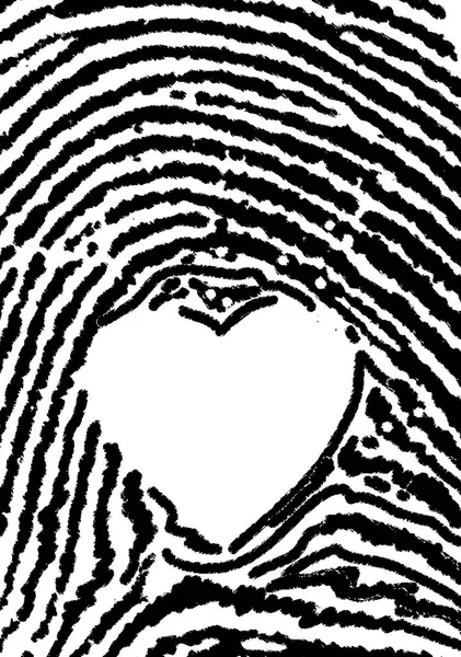 FINGER PRINT with heart