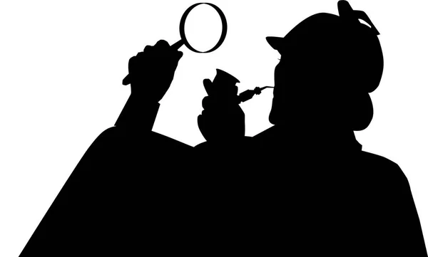 Sherlock holmes vektoros illusztráció — Stock Fotó