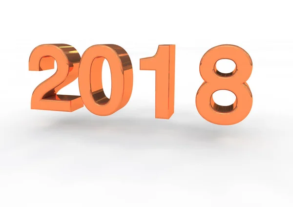 Illustration zum neuen Jahr 2018 — Stockfoto