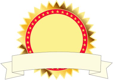 Altın yıldız patlaması ile bayrak