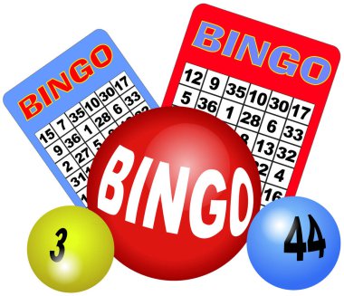Bingo oyun kavramını illüstrasyon