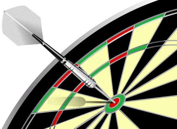 Dart and dartboard illustration — Stock Photo, Image