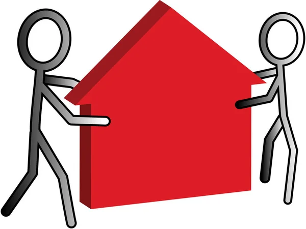 Moving house concept illustration — Stock Photo, Image