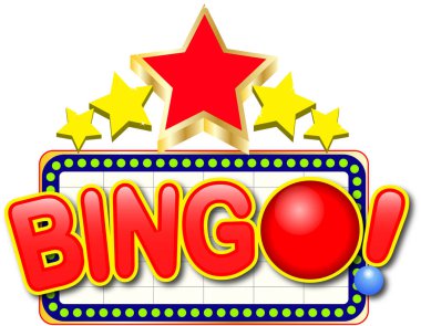 Bingo oyun kavramını illüstrasyon