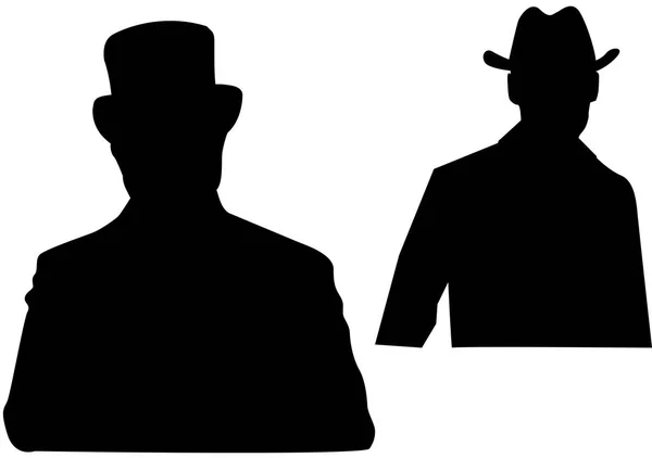 Man silhouette on white — Stock Photo, Image