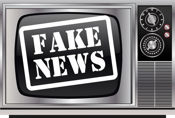 Falska nyheter TV-apparat — Stockfoto