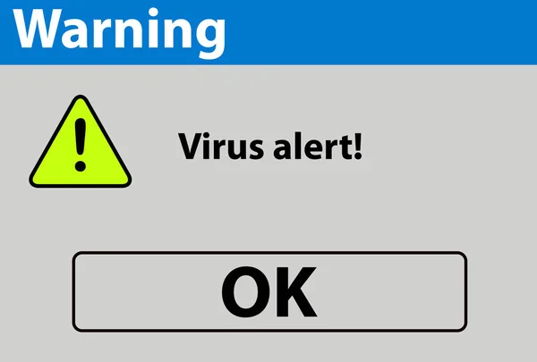 Señal de alerta de virus — Foto de Stock