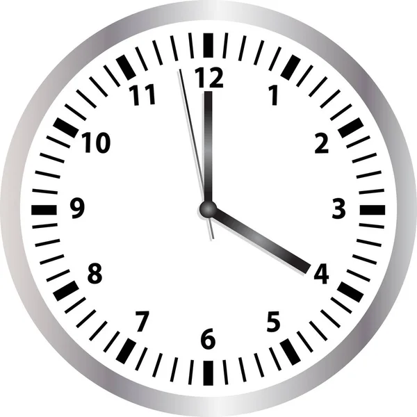 Moderne Uhr auf weiß — Stockfoto