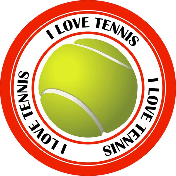 I love tennis icon — Stock Photo, Image