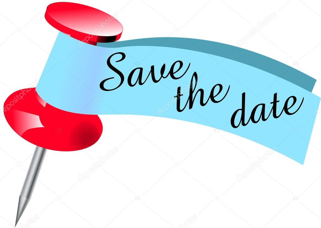 Save the date pin