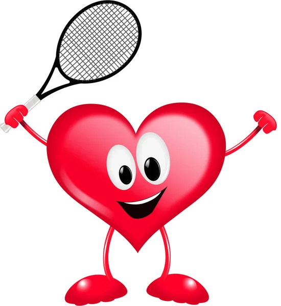 Ich liebe Tennis-Ikone — Stockfoto