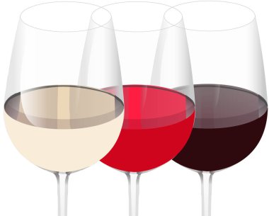 Kırmızı beyaz gül şarap