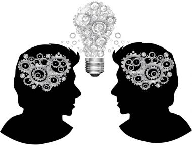 düşünen adam ampul ile