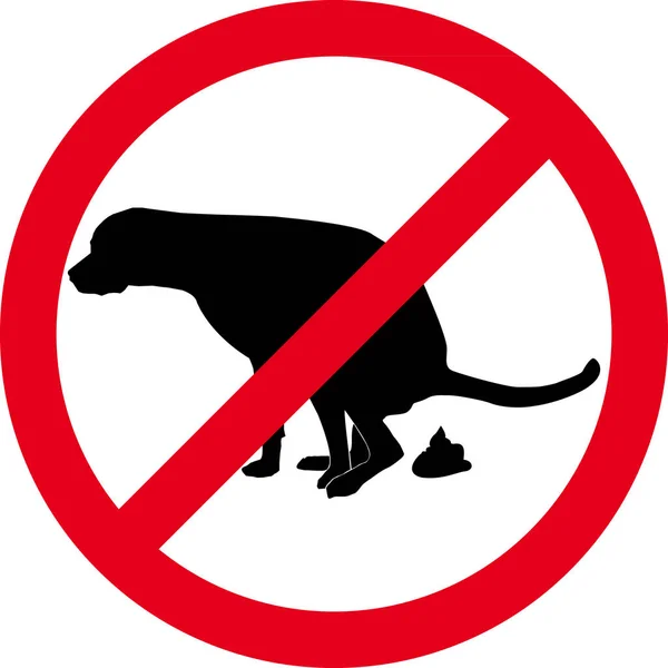 No Dog poo illustration — Stock Photo, Image