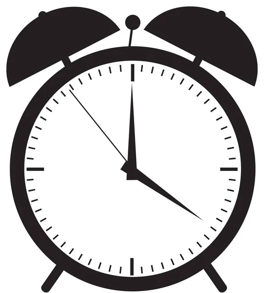 Ícone do relógio de alarme no branco — Fotografia de Stock