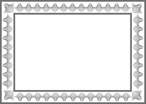 Certificato Blank Bianco — Foto Stock