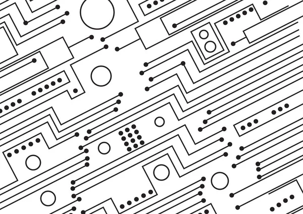 Ilustração da placa de circuito de computador — Fotografia de Stock