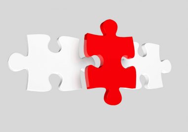 Eksik eksik parça beyaz