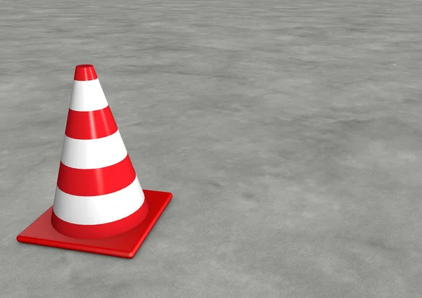 Traffic cone on road — Stock Photo, Image