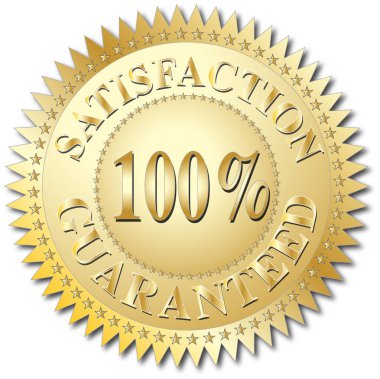 Garantili memnuniyeti 100 sembolü