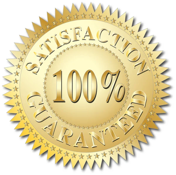 Satisfaction 100 guaranteed symbol — Stock Photo, Image