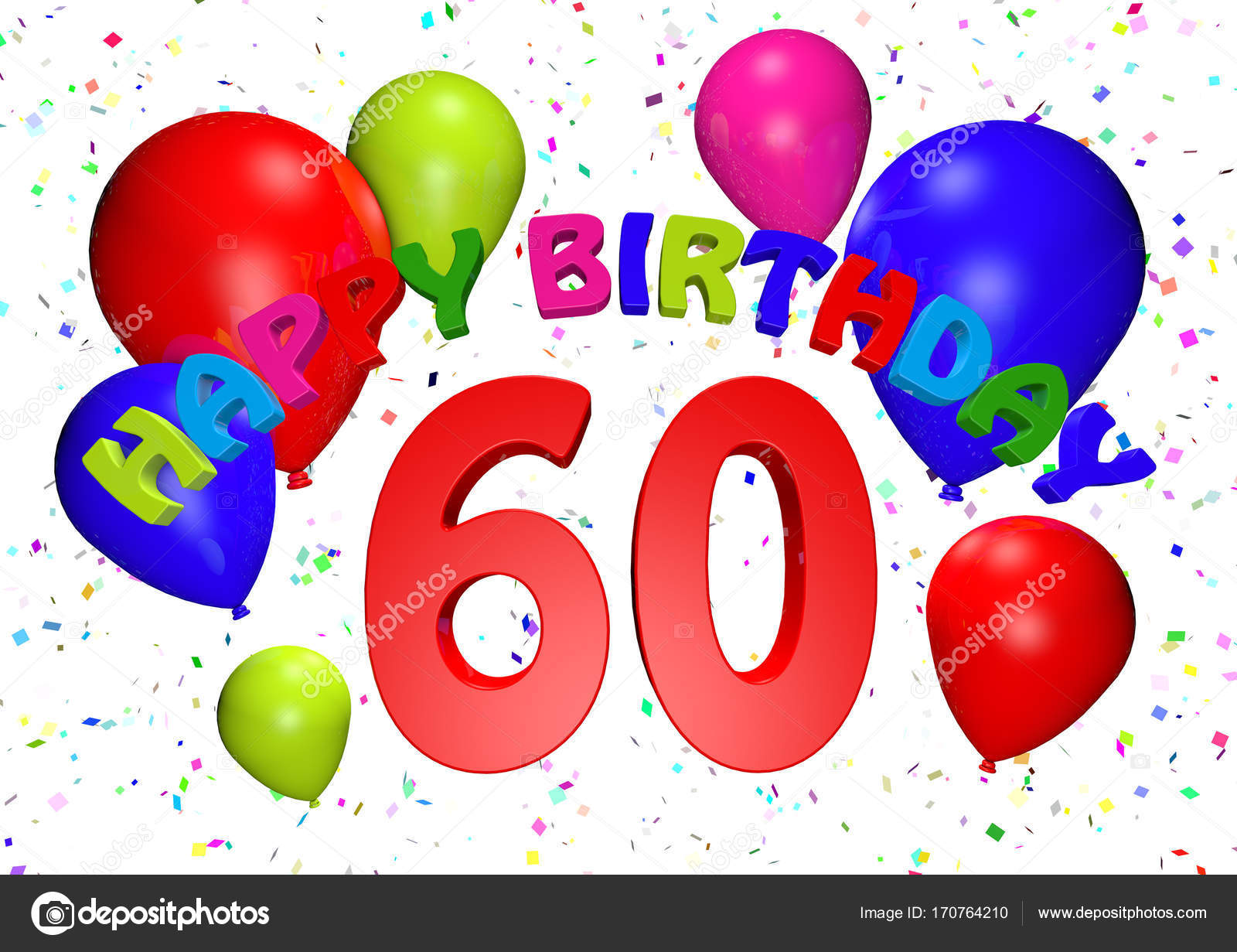 Um ein bild auf whatsapp oder facebook zu teilen. Bilder 60 Geburtstag - 60 Geburtstag mit Luftballons — Stockfoto © jamesstar ...