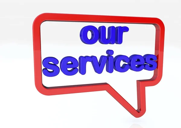Nos services logo illustration — Photo