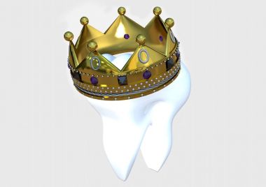 Taç 3d render ile diş