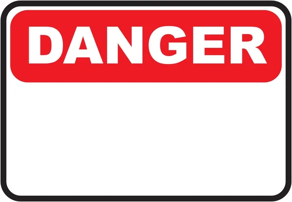 Veszélyességi jel szöveg szóközzel — Stock Fotó