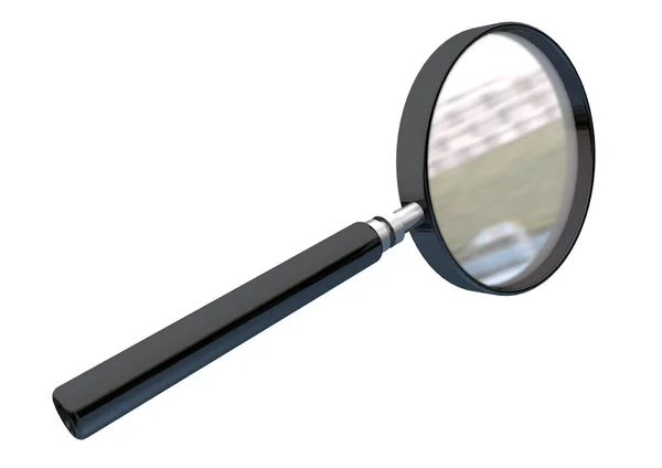 Magnifying glass 3D render — Stock Photo, Image