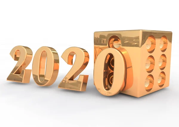 Ілюстрація 3d рендеринга 2020 року — стокове фото
