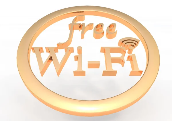 WiFi gratis 3D render —  Fotos de Stock