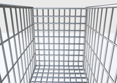 Alışveriş arabası 3d render