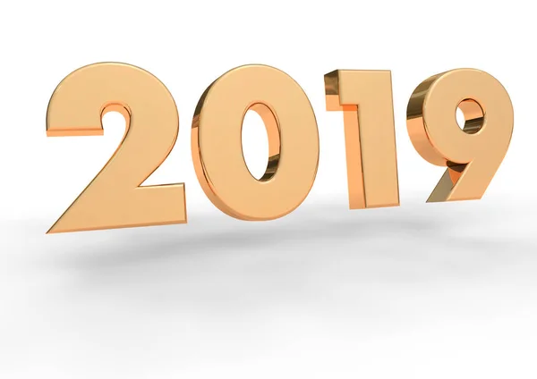 2019, 3d render-illusztráció — Stock Fotó