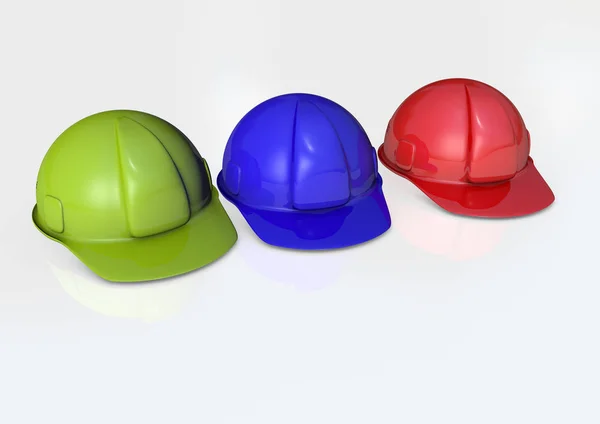 Жорсткі капелюхи 3D рендеринг — стокове фото