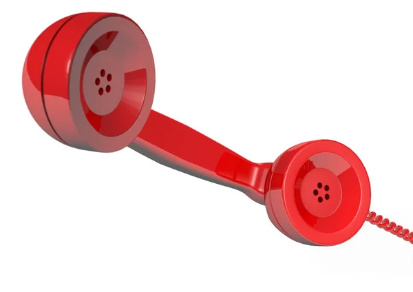 Retro telefonní sluchátko 3d Render — Stock fotografie