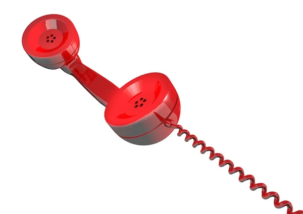 Retro Telephone receiver 3d Render — Stock Photo, Image