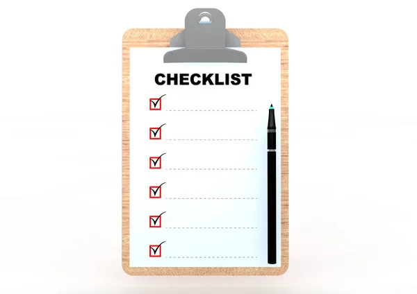 Clip board Checklist illustration