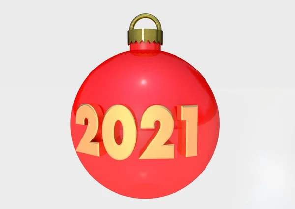 2021 Redare Bauble — Fotografie, imagine de stoc