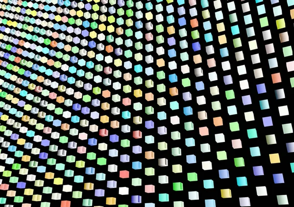 Цветной Кубический Абстрактный Фон — стоковое фото