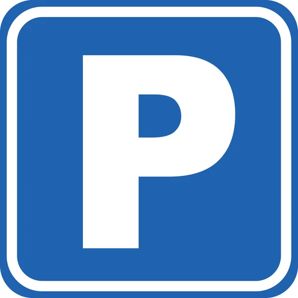 Parkering vägskylt illustration — Stockfoto