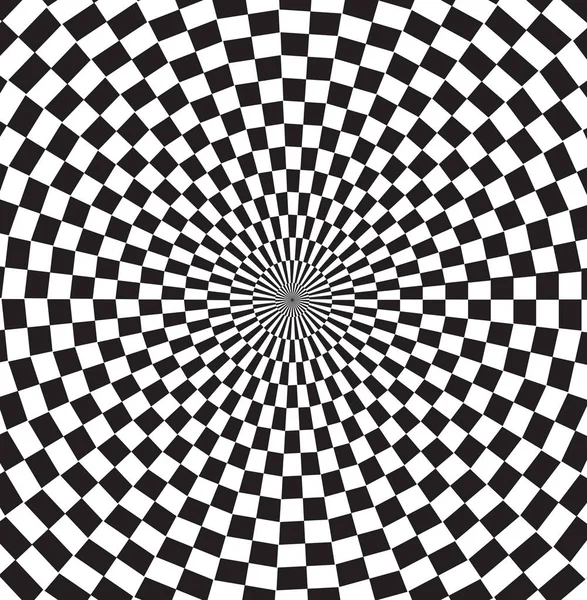 Black White Hypnotic Pattern — Stock Photo, Image