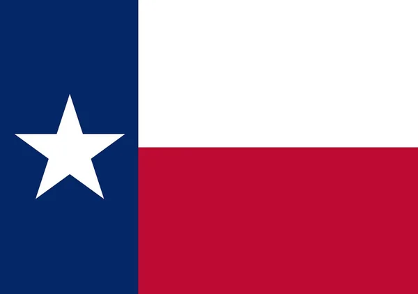 Drapeau Texas Sur Blanc — Photo