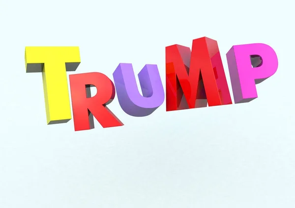 Ilustración Letras Trump —  Fotos de Stock
