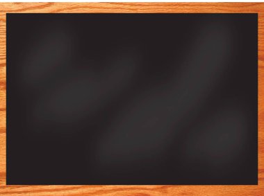 Tahtada mesaj için tahta çerçeve boş