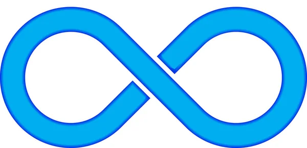 Infinity symbol on white — Stock Photo, Image