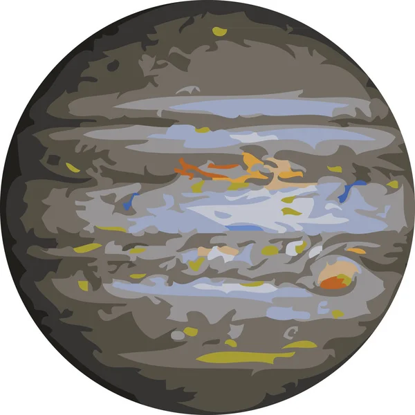 Jupiter Planet Illustration auf weiß — Stockfoto